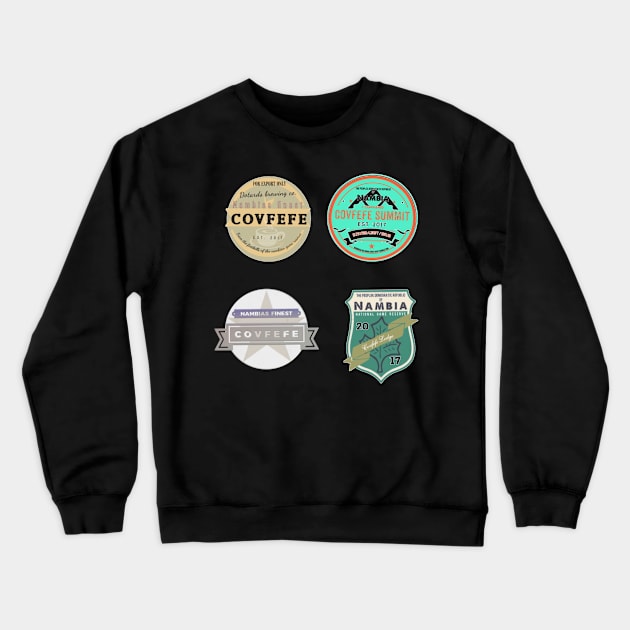 Vintage Nambian Travel Stickers - Set 2 Crewneck Sweatshirt by Dpe1974